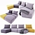 Feydom Matacao: Stylish Modular Sofa 3D model small image 1