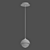 Sleek Agder One Pendant Lamp 3D model small image 3