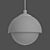 Sleek Agder One Pendant Lamp 3D model small image 4