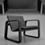 Elegant Nubi Poltrona Chair 3D model small image 1