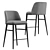 LUM Oak Bar Stool: Elegant Seating Choice 3D model small image 1