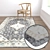 Luxury Carpet Set 3D - High Quality Textures 3D model small image 5