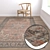 Luxury Texture Carpets Set 3D model small image 5