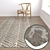 Luxury Rug Collection: 3 High-Quality Carpets Set 3D model small image 5