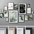 Stylish Photo Frames Set 3D model small image 1