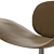 Modern Asymmetric Dove Chaise 3D model small image 2