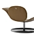 Modern Asymmetric Dove Chaise 3D model small image 3
