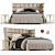 Cozy Comfort: B&B Italia Husk Bed 3D model small image 3