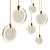 Brass & Marble Pendant Lamp 3D model small image 1