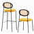 Drift Rattan Chairs: Modern Elegance for any Space 3D model small image 2