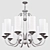 Opulent Opal Vintage Chandelier 3D model small image 2