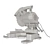 Vintage German Miter Saw: Elektra Beckum 3D model small image 3