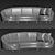 Elegant Curved Sofa: Beverly 3D model small image 3