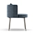 Modern Minimalist Torii Dining Chair 3D model small image 3