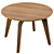 Oscar Round Dining Table: Stylish Elegance by SK Design 3D model small image 2