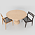 Woven Rope Dining Set: Stylish and Durable 3D model small image 3