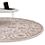 Elegant Circle Rugs | No. 054 3D model small image 2