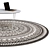 Elegant Circle Rugs | No. 056 3D model small image 2