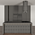 Modern Kitchen Set 3-Piece: 2016 Version 3D model small image 3