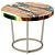 Turquoise Eye Wood Table 3D model small image 1