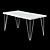 16 Reca White: River Epoxy Resin Wood Slab Table 3D model small image 4