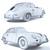 Retro Classic Porsche 356A 3D model small image 3