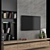 Modular TV Wall: High-Quality Render 3D model small image 2