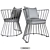 Yucca Chair: Stylish Outdoor Seating 3D model small image 6
