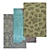 Luxury Texture Carpets Set 3D model small image 1