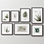 Modern Frame Set - Seven Frames in Five Colors 3D model small image 4