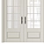 Elegant Classic Interior Doors 3D model small image 2