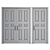 Elegant Classic Interior Doors 3D model small image 1