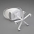 Minimalist White Chair 3D model small image 3