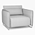 Vision Cord Armchair - Softline Collection 3D model small image 4