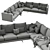 Modern Berto Dee Dee Sectional 3D model small image 5