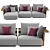 Flexform Ontario Sofa: Stylish Comfort by Antonio Citterio 3D model small image 3