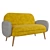 OGOGO Sofa Bordo - Compact & Stylish 3D model small image 1