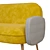 OGOGO Sofa Bordo - Compact & Stylish 3D model small image 3