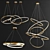 Glimmering Ring Chandelier Collection 3D model small image 1