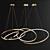 Glimmering Ring Chandelier Collection 3D model small image 3