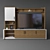 Title: Modern TV Wall Set 3D model small image 1