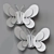 Elegant Butterfly Sconce 3D model small image 2