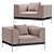 Elegance in Sandstone: LINLEY Savile Armchair 3D model small image 1