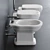 Efi Ceramic Toilet with Cistern 3D model small image 2