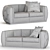 Contemporary Carpanese Sofa 3D model small image 2