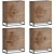 Waterdrop Oak Furniture: Versatile Storage Options 3D model small image 1