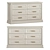 Elegant 6-Drawer Dresser - Anna 3D model small image 1