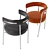 Retro Leather Tubby Chairs 3D model small image 2