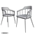 Elegant Porada Tiara Chair 3D model small image 2