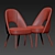 Elegant Swind Dining Chair 3D model small image 4